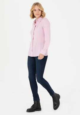 Kadın Lila Uzun Kollu Gömlek - 50277629027