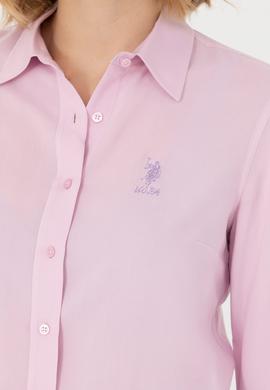 Kadın Lila Uzun Kollu Gömlek - 50277629027