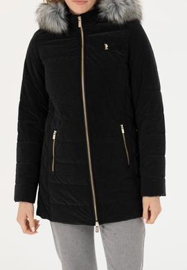 Kadın Siyah Deri Ceket - 50278989001