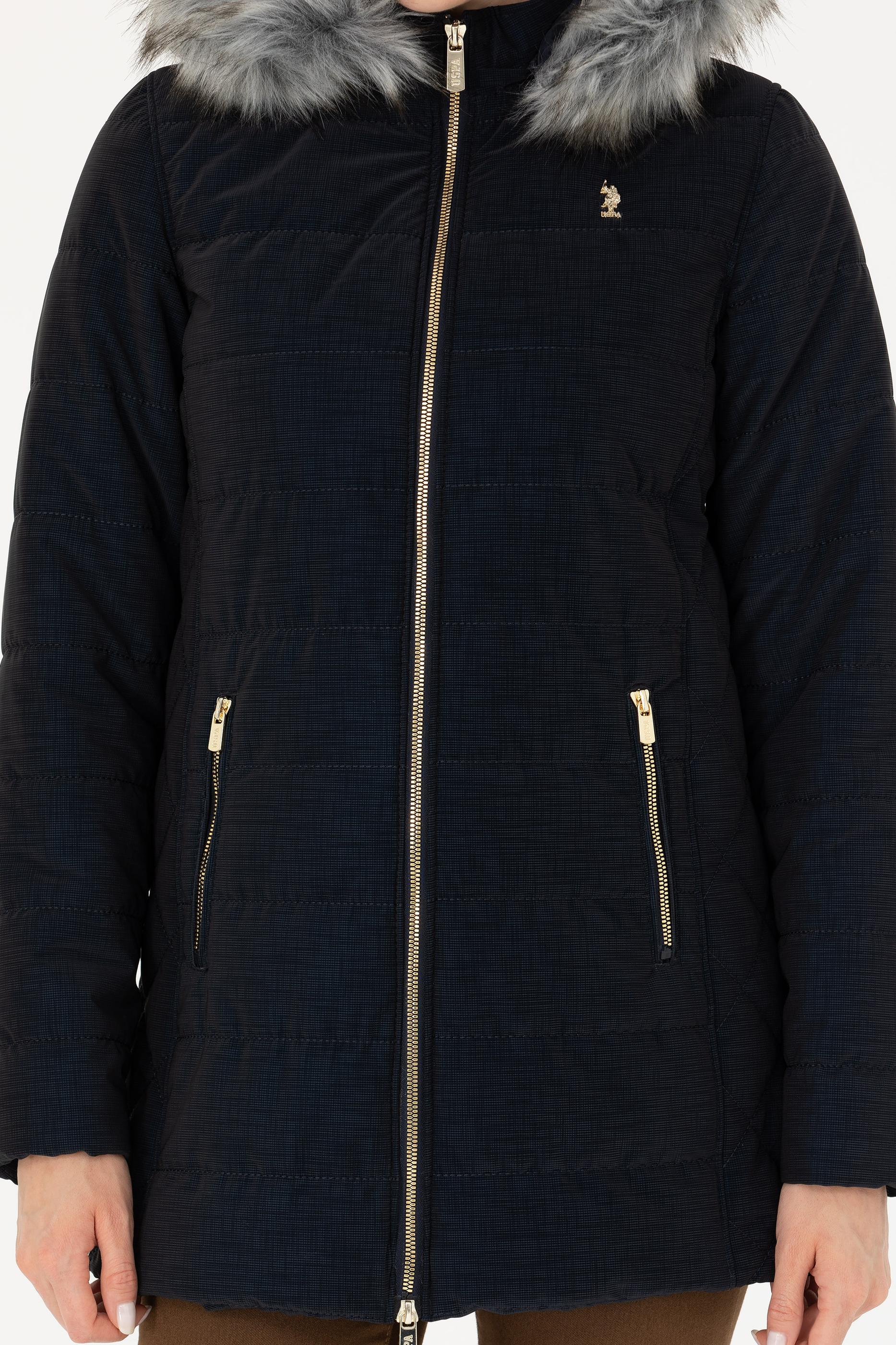 Kadın Lacivert Deri Ceket