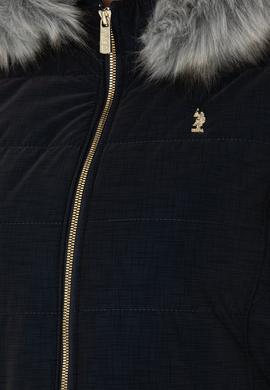 Kadın Lacivert Deri Ceket - 50278989006