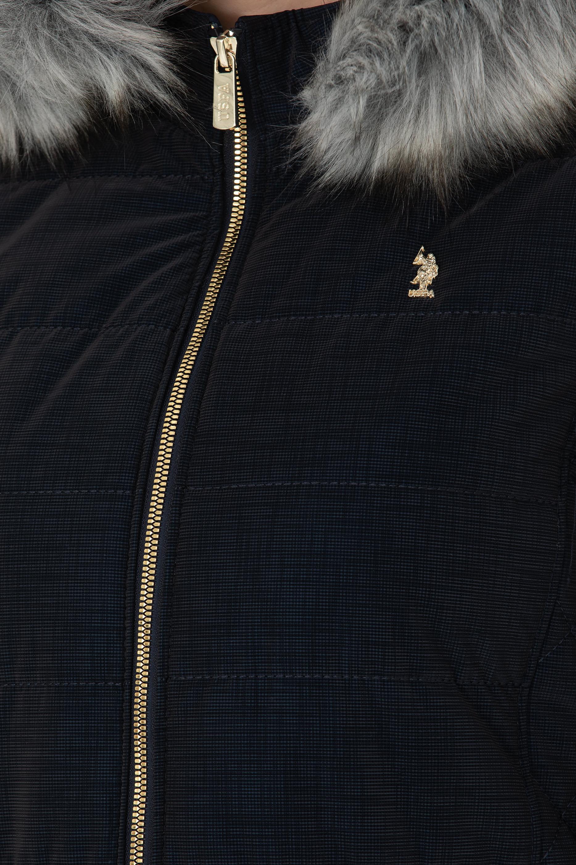 Kadın Lacivert Deri Ceket