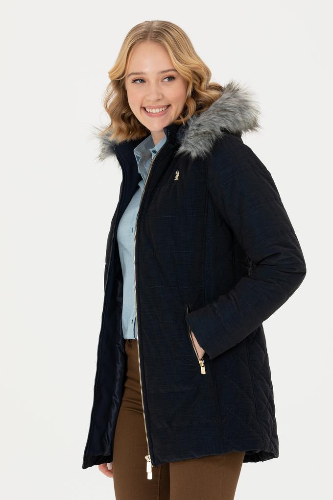 Kadın Lacivert Deri Ceket