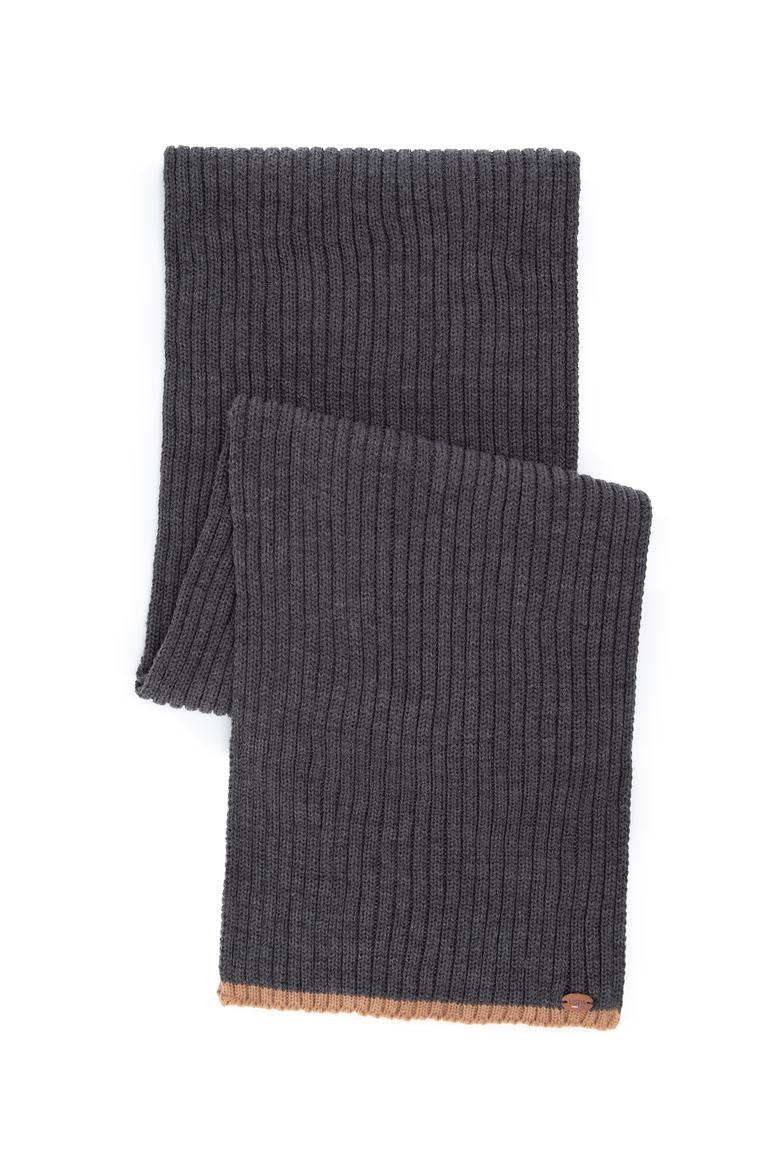 Erkek Gri Melanj Kaşkol Bere Takım - 50260783001