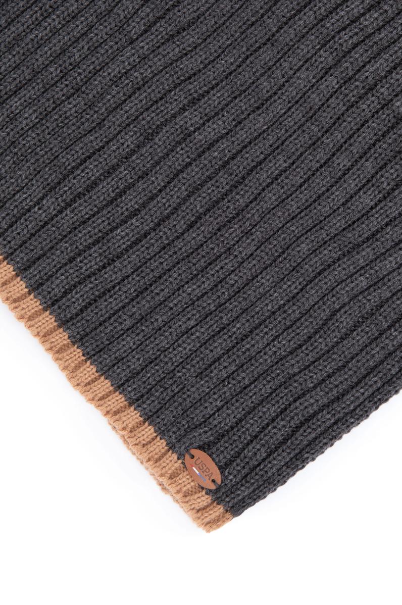 Erkek Gri Melanj Kaşkol Bere Takım