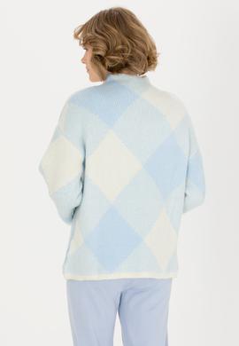 Kadın Mavi Kazak - 50253900004