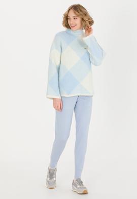 Kadın Mavi Kazak - 50253900004