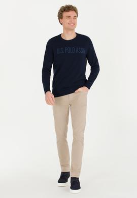 Erkek Lacivert Bisiklet Yaka Triko Kazak - 50256186004