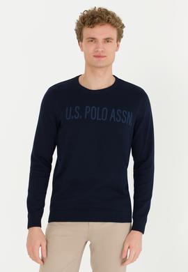 Erkek Lacivert Bisiklet Yaka Triko Kazak - 50256186004