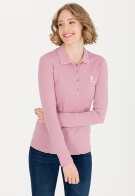 Kadın Manolya Polo Yaka Basic Sweatshirt - 50256259081