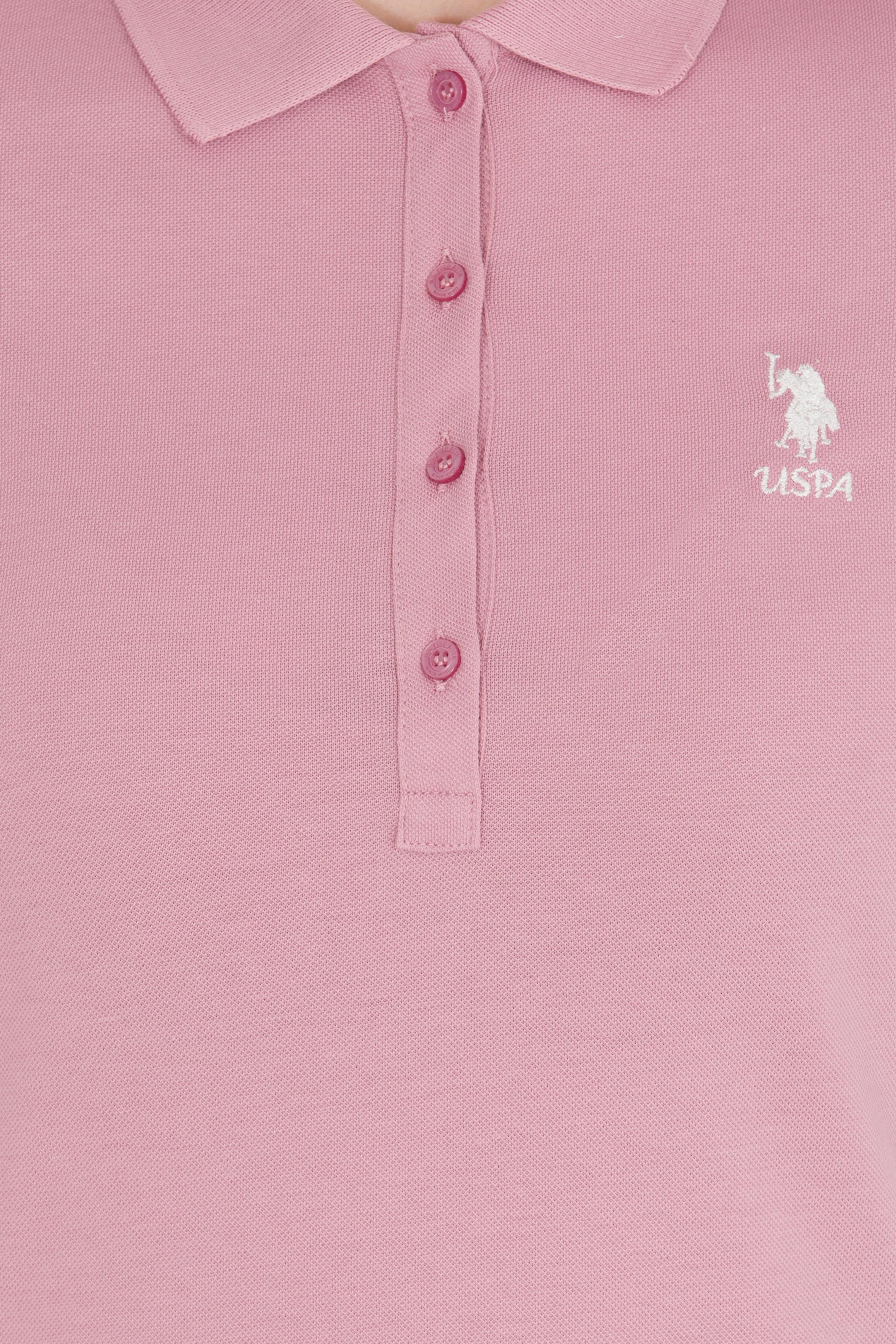 Kadın Manolya Polo Yaka Basic Sweatshirt