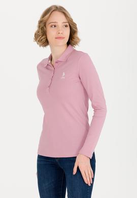 Kadın Manolya Polo Yaka Basic Sweatshirt - 50256259081