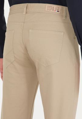 Erkek Slim Fit Taş Kanvas Pantolon - 50262979002