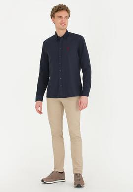 Erkek Slim Fit Taş Kanvas Pantolon - 50262979002