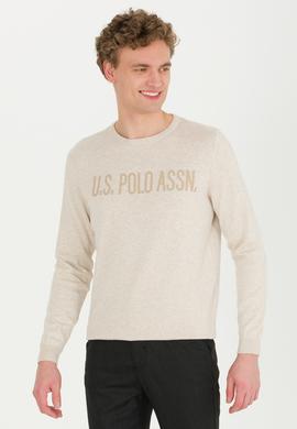 Erkek Taş Melanj Bisiklet Yaka Triko Kazak - 50256186027