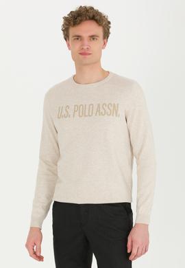 Erkek Taş Melanj Bisiklet Yaka Triko Kazak - 50256186027