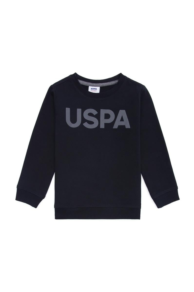 Erkek Çocuk Siyah Basic Sweatshirt