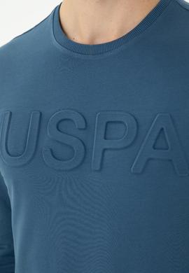 Erkek İndigo Basic Sweatshirt - 50269402071