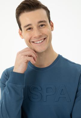 Erkek İndigo Basic Sweatshirt - 50269402071