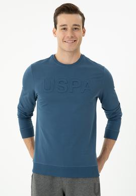 Erkek İndigo Basic Sweatshirt - 50269402071