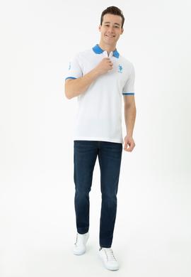 Erkek Beyaz Polo Yaka Tişört - 50263444006