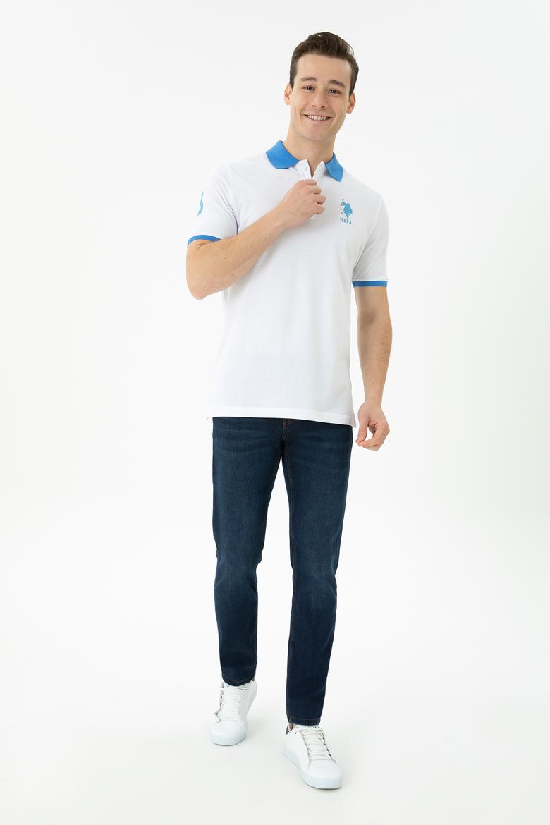 Erkek Beyaz Polo Yaka Tişört - 50263444006