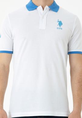 Erkek Beyaz Polo Yaka Tişört - 50263444006