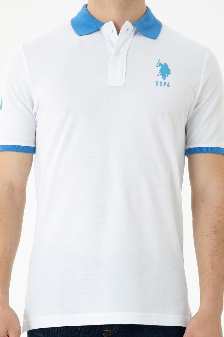 Erkek Beyaz Polo Yaka Tişört - 50263444006