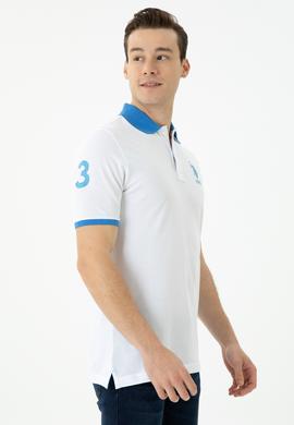 Erkek Beyaz Polo Yaka Tişört - 50263444006