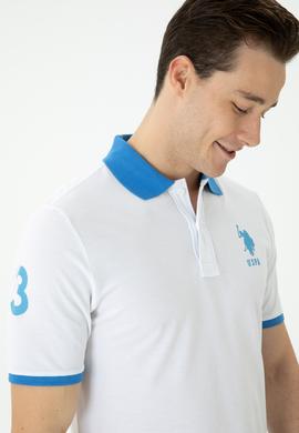 Erkek Beyaz Polo Yaka Tişört - 50263444006