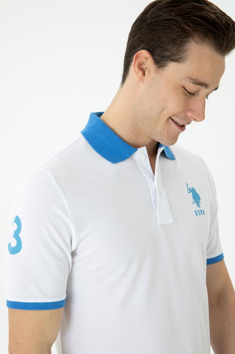 Erkek Beyaz Polo Yaka Tişört