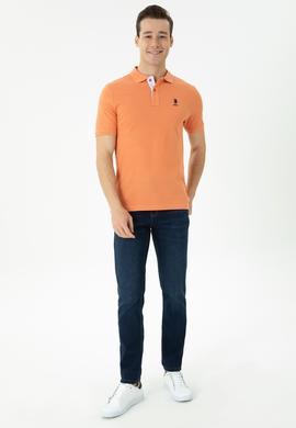 Erkek Kiremit Basic Polo Yaka Tişört - 50263236253