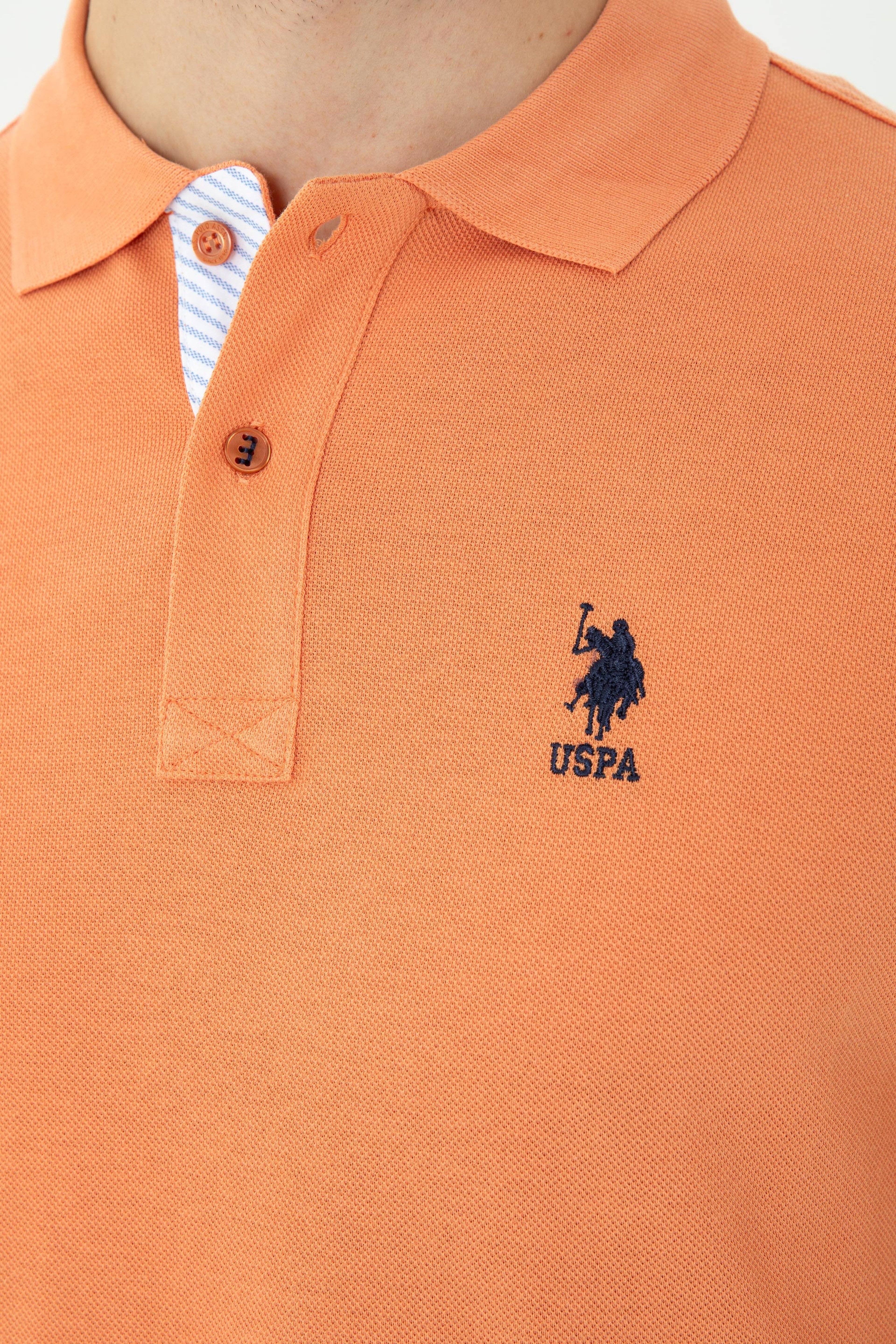 Erkek Kiremit Basic Polo Yaka Tişört - Image 7