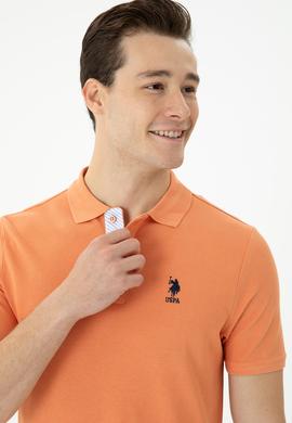 Erkek Kiremit Basic Polo Yaka Tişört - 50263236253