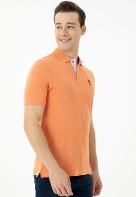 Erkek Kiremit Basic Polo Yaka Tişört - 50263236253