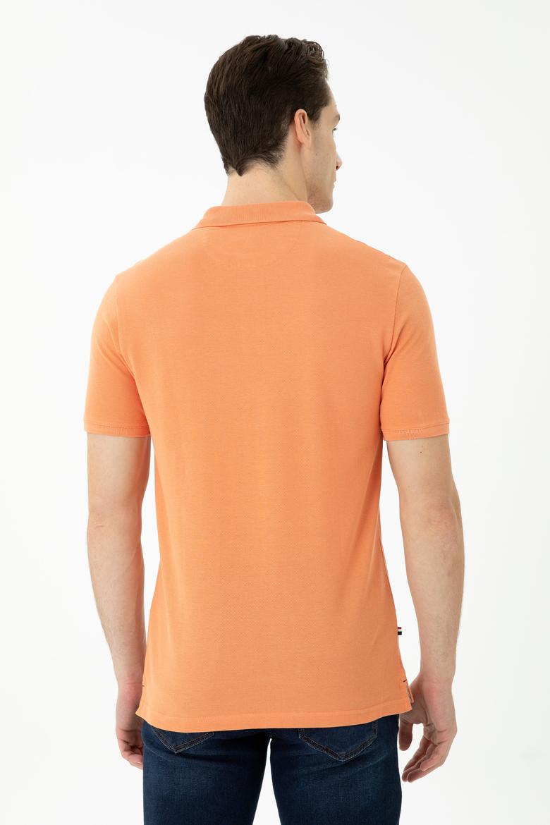 Erkek Kiremit Basic Polo Yaka Tişört - 50263236253