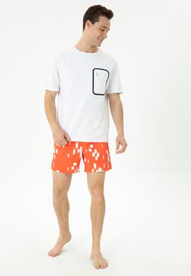 Erkek Turuncu Deniz Şortu - 50261577043