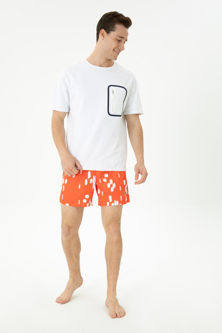 Erkek Turuncu Deniz Şortu - 50261577043