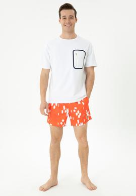 Erkek Turuncu Deniz Şortu - 50261577043