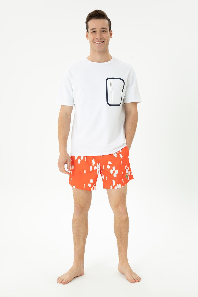 Erkek Turuncu Deniz Şortu