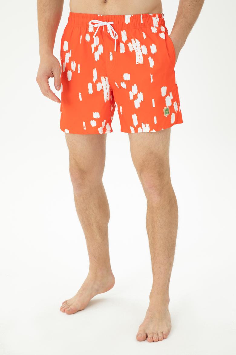 Erkek Turuncu Deniz Şortu - 50261577043