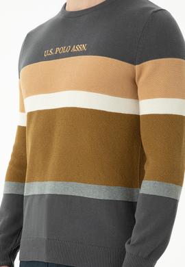 Erkek Antrasit Bisiklet Yaka Kazak - 50271009045