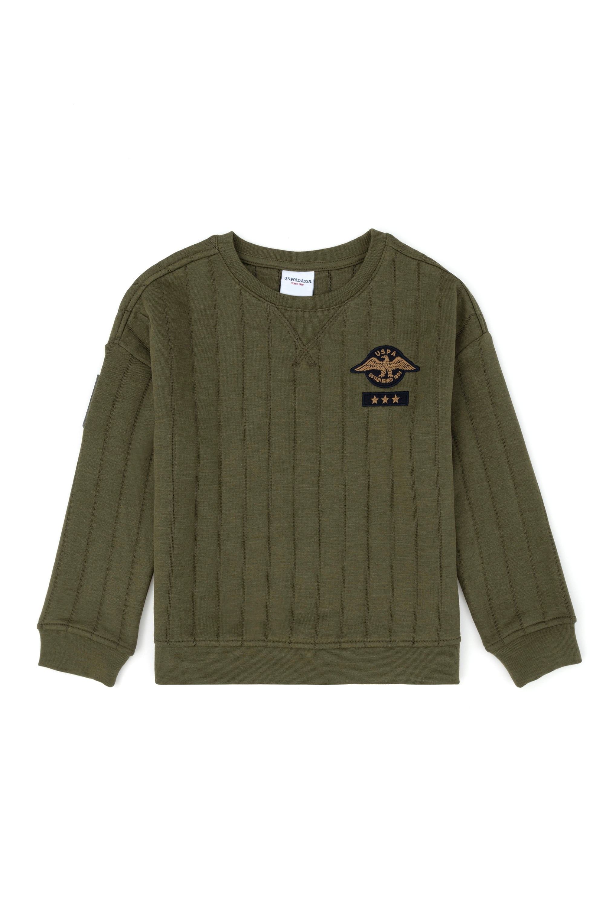 Erkek Çocuk Haki Sweatshirt - Image 1