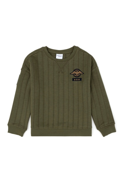 Erkek Çocuk Haki Sweatshirt