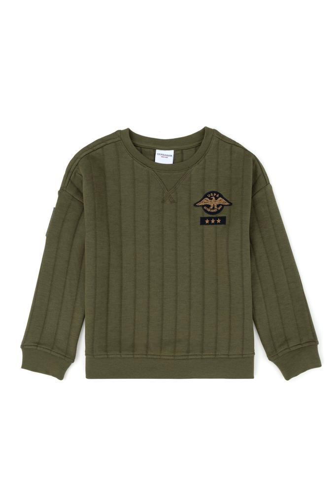 Erkek Çocuk Haki Sweatshirt