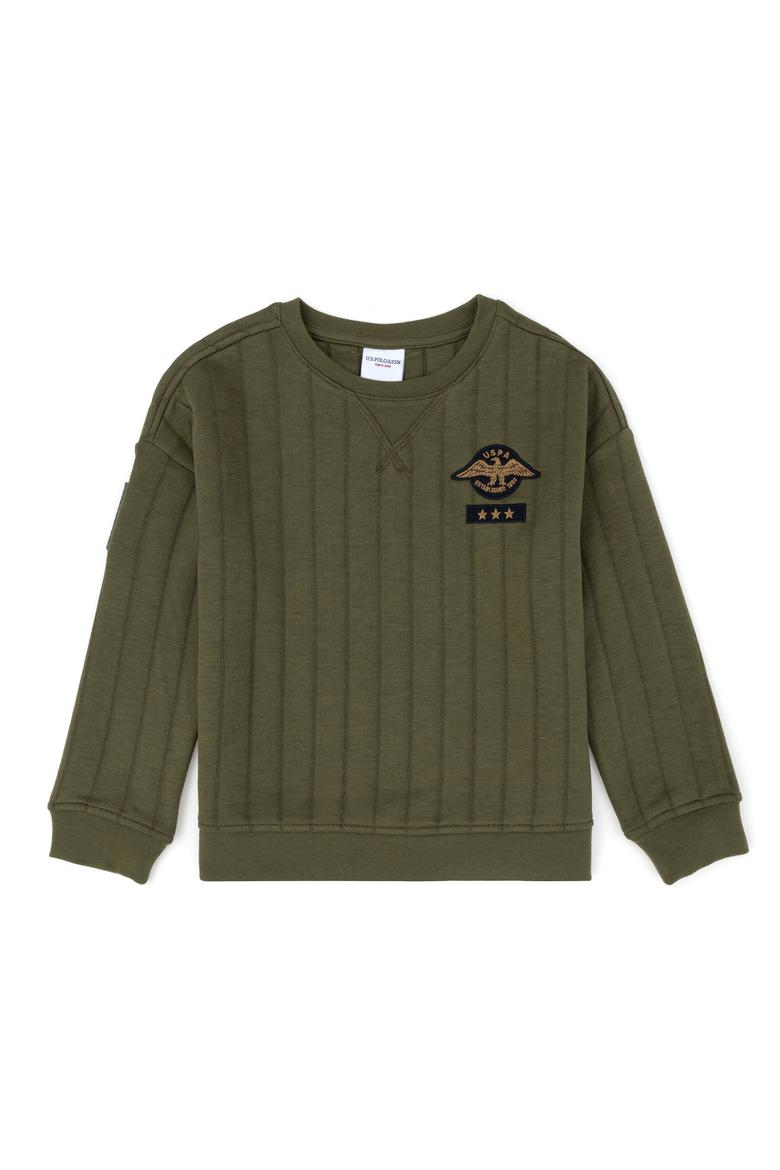 Erkek Çocuk Haki Sweatshirt