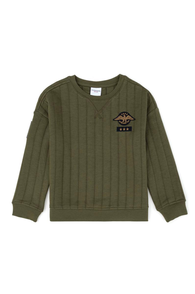 Erkek Çocuk Haki Sweatshirt