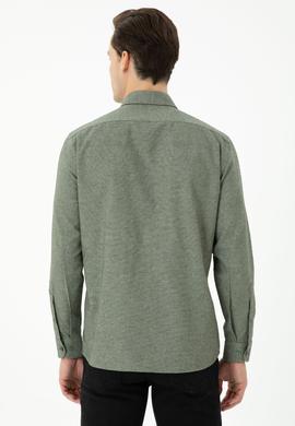 Erkek Yeşil Uzun Kollu Gömlek - 50276574083