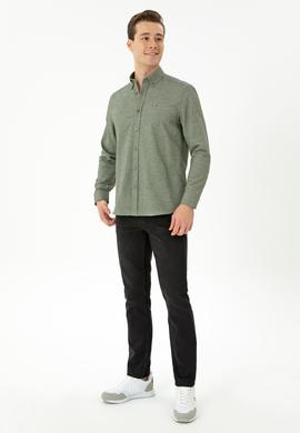 Erkek Yeşil Uzun Kollu Gömlek - 50276574083