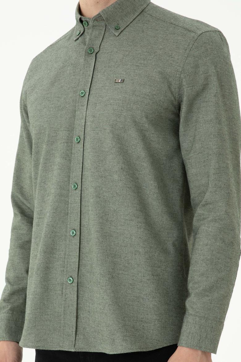 Erkek Yeşil Uzun Kollu Gömlek - 50276574083